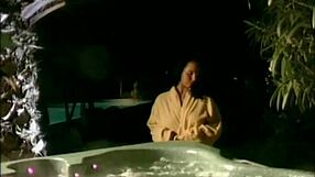 Big tits latina screams in ecstasy from hot tub anal pounding and cumshot