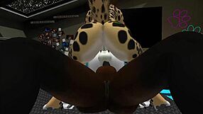 sunny's getting her holes stuffed by two furry shemale cocks in wild 3some 😩🍆💦