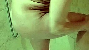 Spying on Milf Neighbor Shower Cumshot?