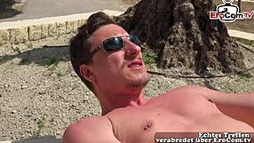 skinny german teen craves sunny outdoor public fuck petite style