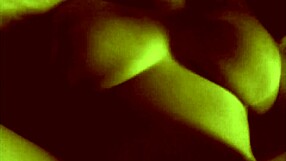 What hides behind this chubby redhead milf's massive natural tits?