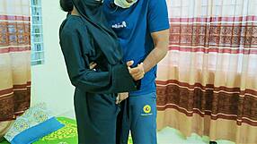 Girlfriend's hot milf mom kitchen fuck second round licks pussy natural tits