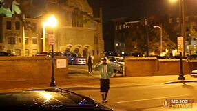 can this exotic blonde with big tits deepthroat rome majors monster bbc before riding it wet?