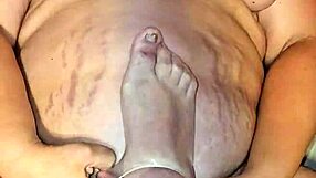 her feet grip cock tight in wild fetish fucking