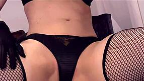 check out this close pussy masturbation in fishnets gloves leggings and stockings