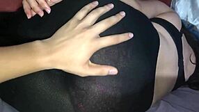 Doña Mary Stays Overnight in Tight Leggings on My Bed for Raw Milf Action