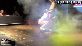 Brunette Big Ass Tits Blowjob in Star War-Ass