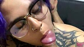 Sloppy sucking neighbor's monster cock till cum