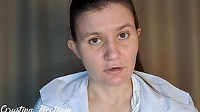 Toxic Russian Doctor's Mouth Dominated by Patient's Monster Cock During Examination Cumshot