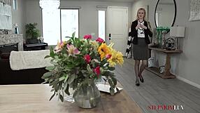 Audrey Madison blindfolded by Oliver Faze – milf taboo prank turns hardcore?