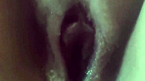 Morning pussy play after creampie dildo wet german solo