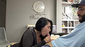 My Manager Forces Contract Signing While I Suck Cock Office!