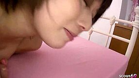 small tits japanese teen rims client then takes uncensored creampie after massage parlor fuck