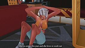 Buff futa shemale's thick cock shocks roommate into anal creampie bliss