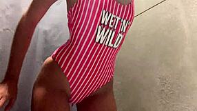 hey, ever seen a horny ass plug fail in public changing room?