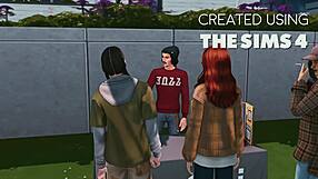 Buff futa shemale's thick cock shocks roommate into anal creampie bliss