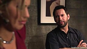 Busty Blonde Bound and Gagged Takes Monster Cock Deepthroat Rough Bondage Fuck