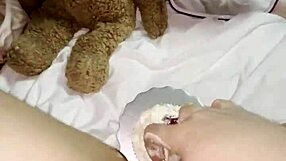 ever seen a kinky 18yo virgin stepsis rub creamy cake on her dripping pussy lips instead of college?