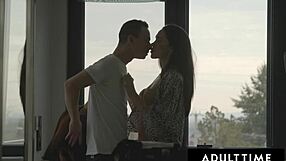 Moldovan Hottie Alyssa Bounty Craves Boyfriend's Monster Cock Deepthroat Cumshot on Natural Tits