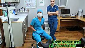 Canadian nurse dominates patient's penis in hospital bondage