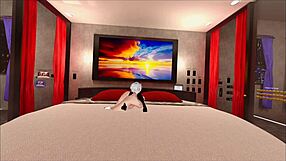 two furry foxes tangle in a wild monster cock clash on 04-12-2023