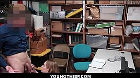Big Ass Blonde Teen Fucks Mall Cop To Avoid Shoplifting Charges Daisy Stone