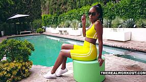 Ashley Aleigh bent over in shower for huge cum splash on ass 💦🚿