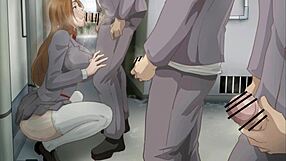 Blonde slut Inoue Orihime pounded hard wearing tight condom