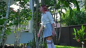 Bound Cute Teen Obeys Foot Fetish Commands