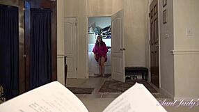 auntjudys 50yo busty hairy stepmom grace strokes your cock pov