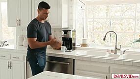 Stepdad Fingers Shaved Pussy Makes Petite Teen Squirting Orgasm POV