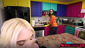 stepsiblings amber maddie juan loco tease stepmom with naughty masturbation