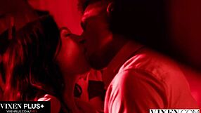 Milena Ray rides stranger in steamy spooning and muff diving session