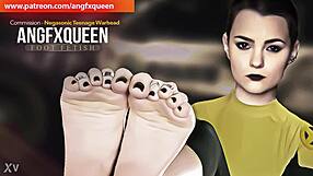 wanna worship negasonic's wrinkled teen soles and toes?