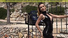 latex mistress trains obedient slave online and in real life