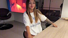 Petite latina best friend rides my huge cock pov first time hidden cam