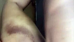 Creamy Ebony Milf's Wet Pussy Banged by Group