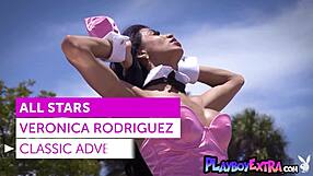 damn this petite latina milf veronica rodriguez big tits bounce outdoors stripping bunny style