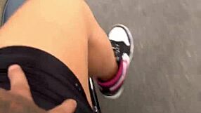 Picked up this wet pussy street girl on uber moto then fucked her hard in the apartment