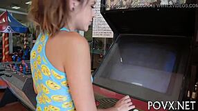 barely legal teen fucks nasty in socks wet tight pussy pov pounding!