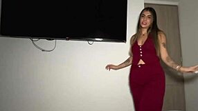 Latina teen rides hermanastro cowgirl before club