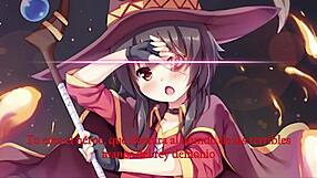 Megumin's JOI CEI Commands in Spanish Make You Cum and Eat Every Drop!