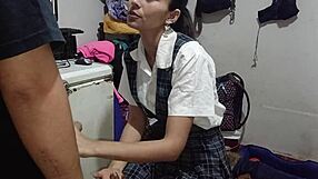 mi colegiala peruana se mete en cuarto ajeno para doggystyle pussy licking cum in mouth finale