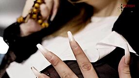 freirinha madalena's exotic brazilian photoshoot flaunts cute latina body in stockings pierced nipples and fetish costumes