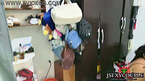 my stepdaughter's slutty club dress got me hard and i covered her body in cum