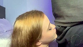 my petite 18+ stepsister films sloppy blowjob gagging on cock for ex