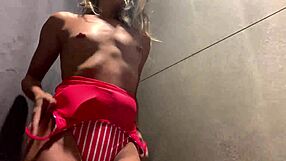 hey, ever seen a horny ass plug fail in public changing room?