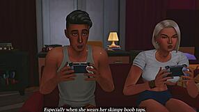 Buff futa shemale's thick cock shocks roommate into anal creampie bliss