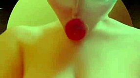 Goddess With Huge Tits Gives Jerk Off Instructions Lick Nipples