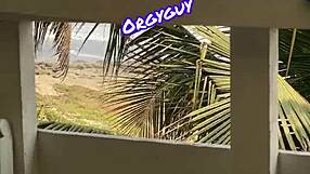 slutty housewife flashes shaved pussy at beach resort outdoor teasing strangers with her whore vibes